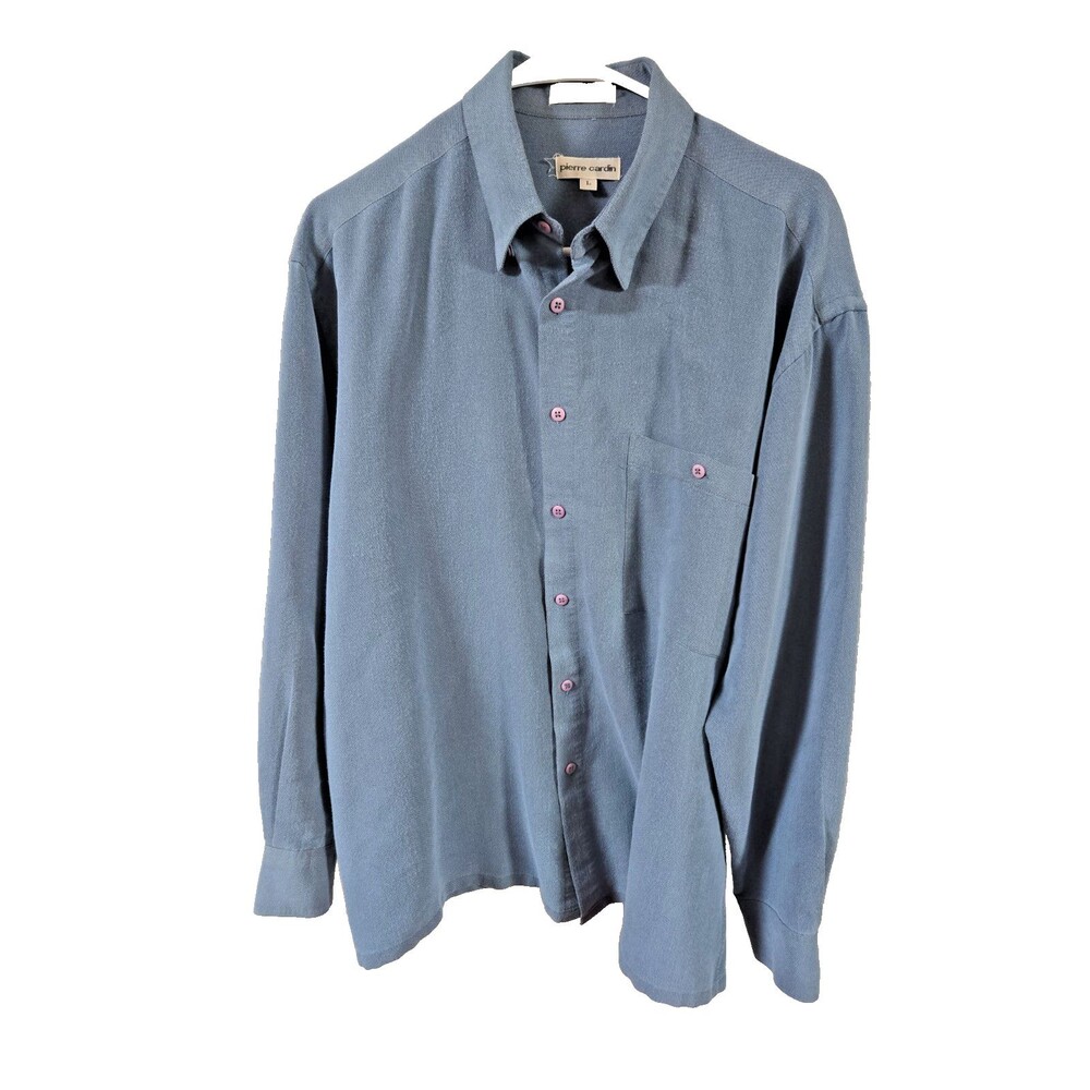 Pierre Cardin dress shirt Blue Large